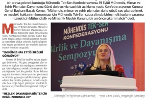 MÜHENDİSLİK VE MİMARLIK KANUNU BİR AN ÖNCE ÇIKARILMALIDIR.