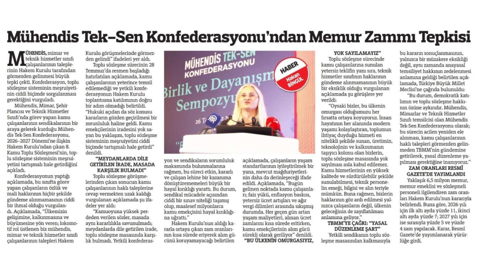 MEMUR ZAMMINA TEPKİ